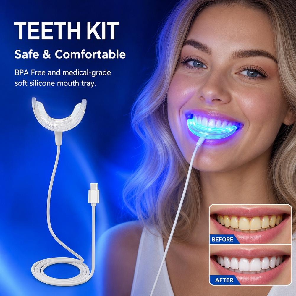Teeth Whitening Blue Light - Acelerador de Blanqueamiento Dental, Luz LED