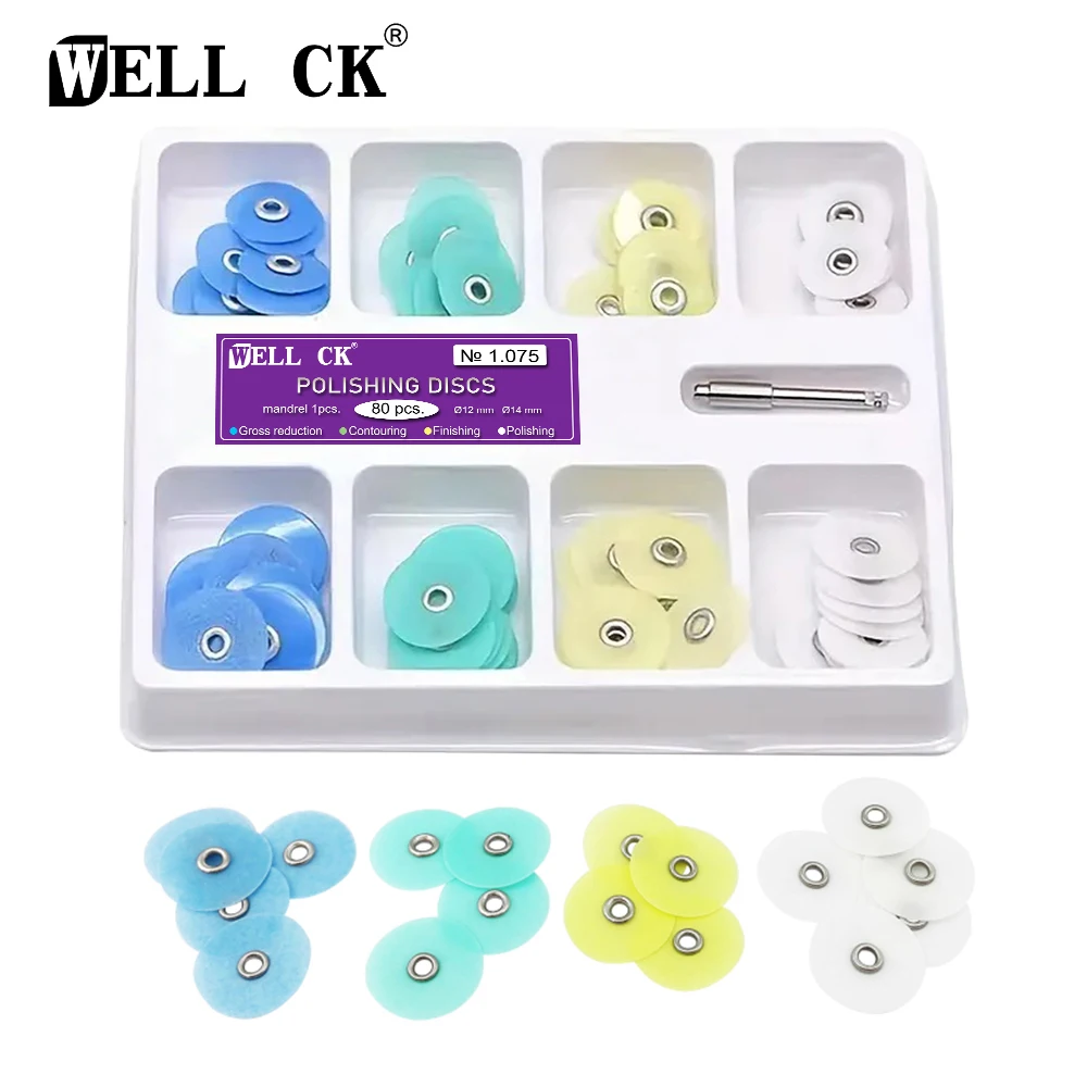 Teeth Whitening Express - WELLCK-discos de Pulido Dental, mandril de