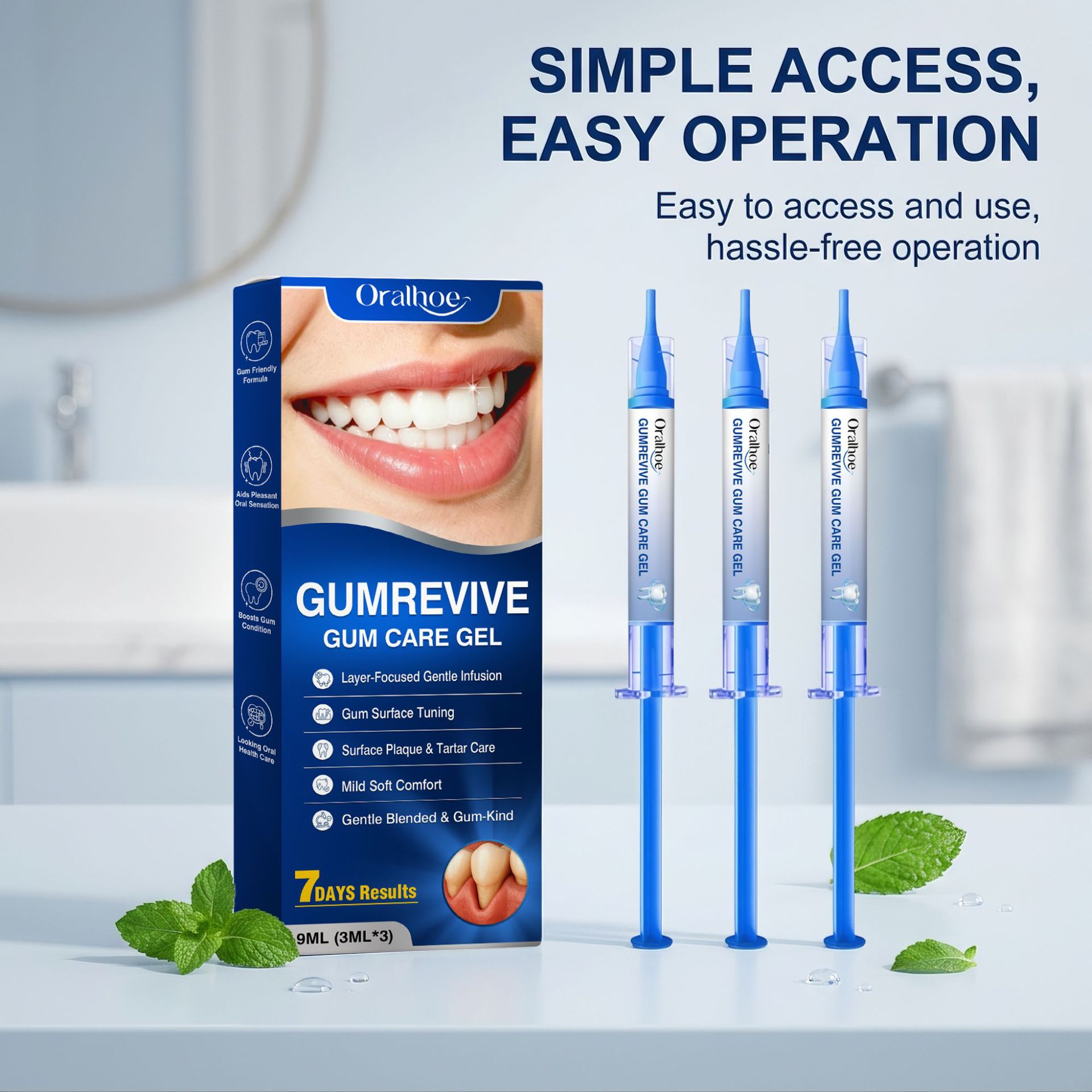 Gel para Cuidado Bucal, Kit de - Teeth Whitening Before And After reseña y precio