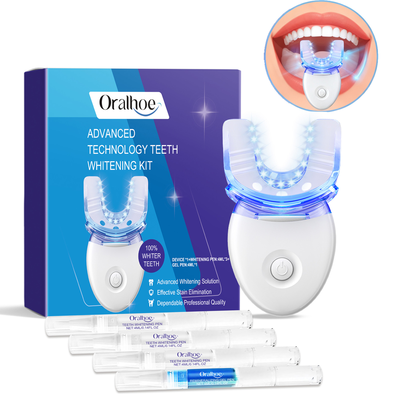 Kit de luz LED para blanqueami - Teeth Whitening Blue Light reseña y precio